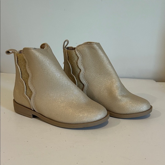 Kids Gold Ankle Boots - Picture 1 of 6